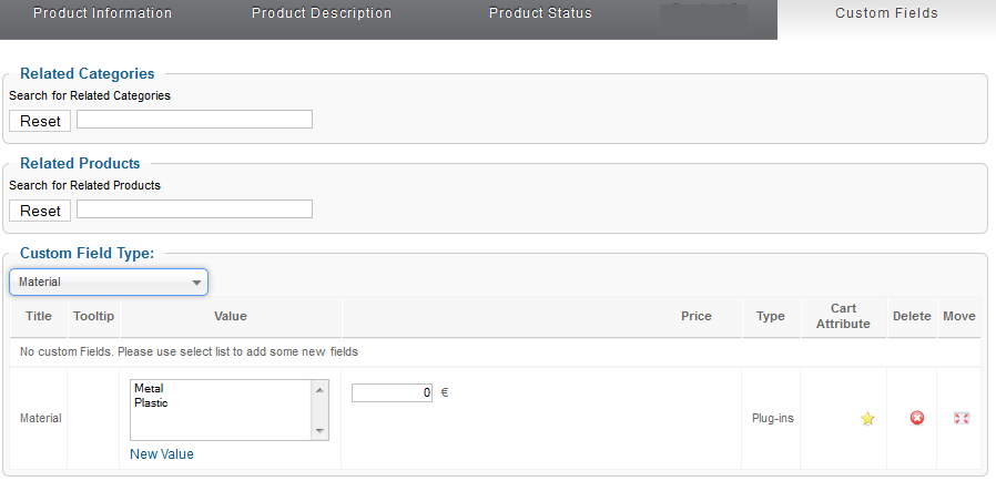 product assignment
