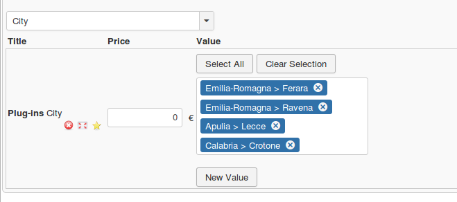 customfield assign product