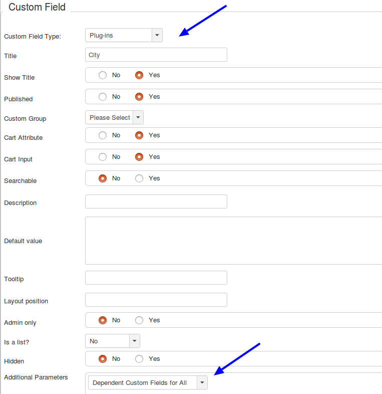 customfield creation