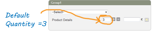 default quantity