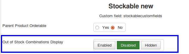 out of stock display